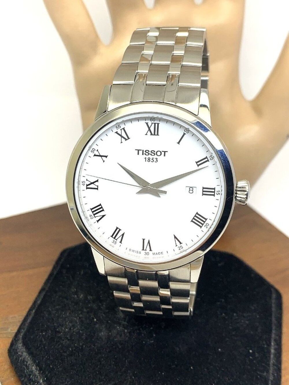 Tissot Men's Watch Swiss Quartz White Dial 42mm Silver Steel T1294101101300